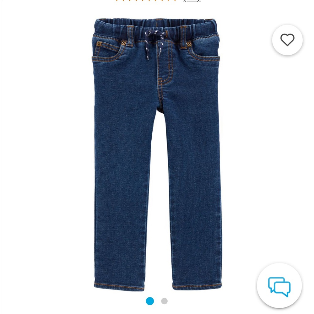 Pull On Denim Pants (Drawstring)